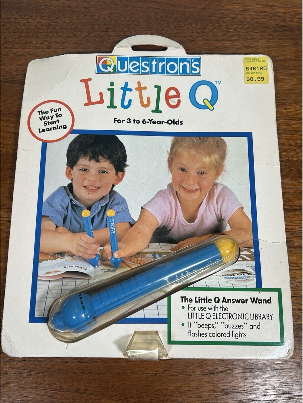 VTG New On Card Questron’s Little Q Answer Wand